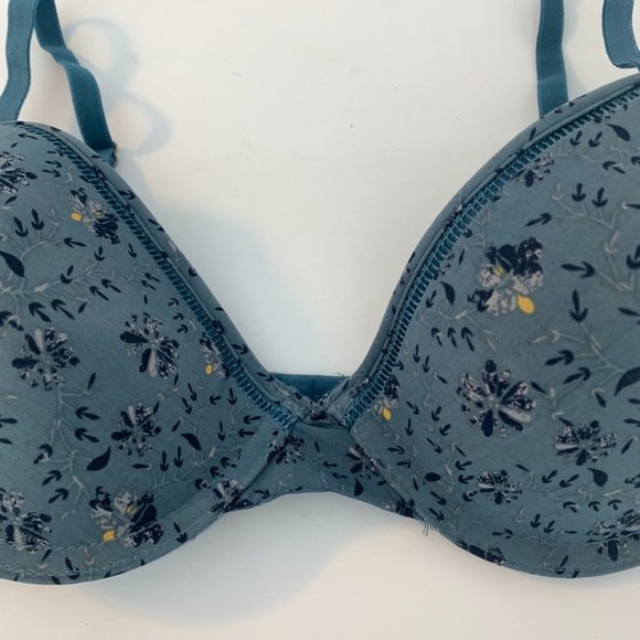 Lucky Brand Blue Floral Demi Bra - Picture 3 of 7